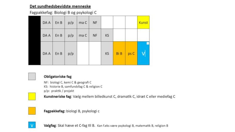 Fagpakken Det sundhedsbevidste menneske